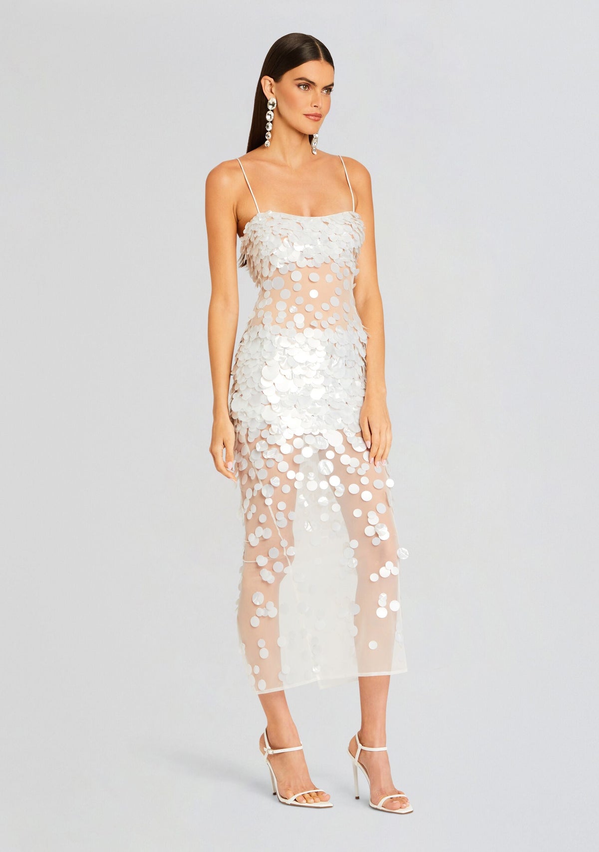 Mischa Sequin Dress by retrofête in Ivory, product image 3