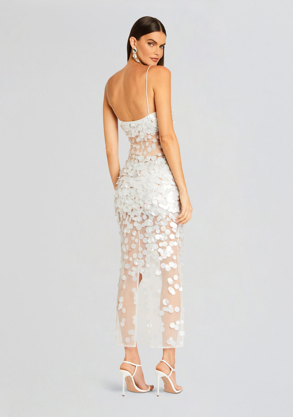 Mischa Sequin Dress by retrofête in Ivory, product image 4
