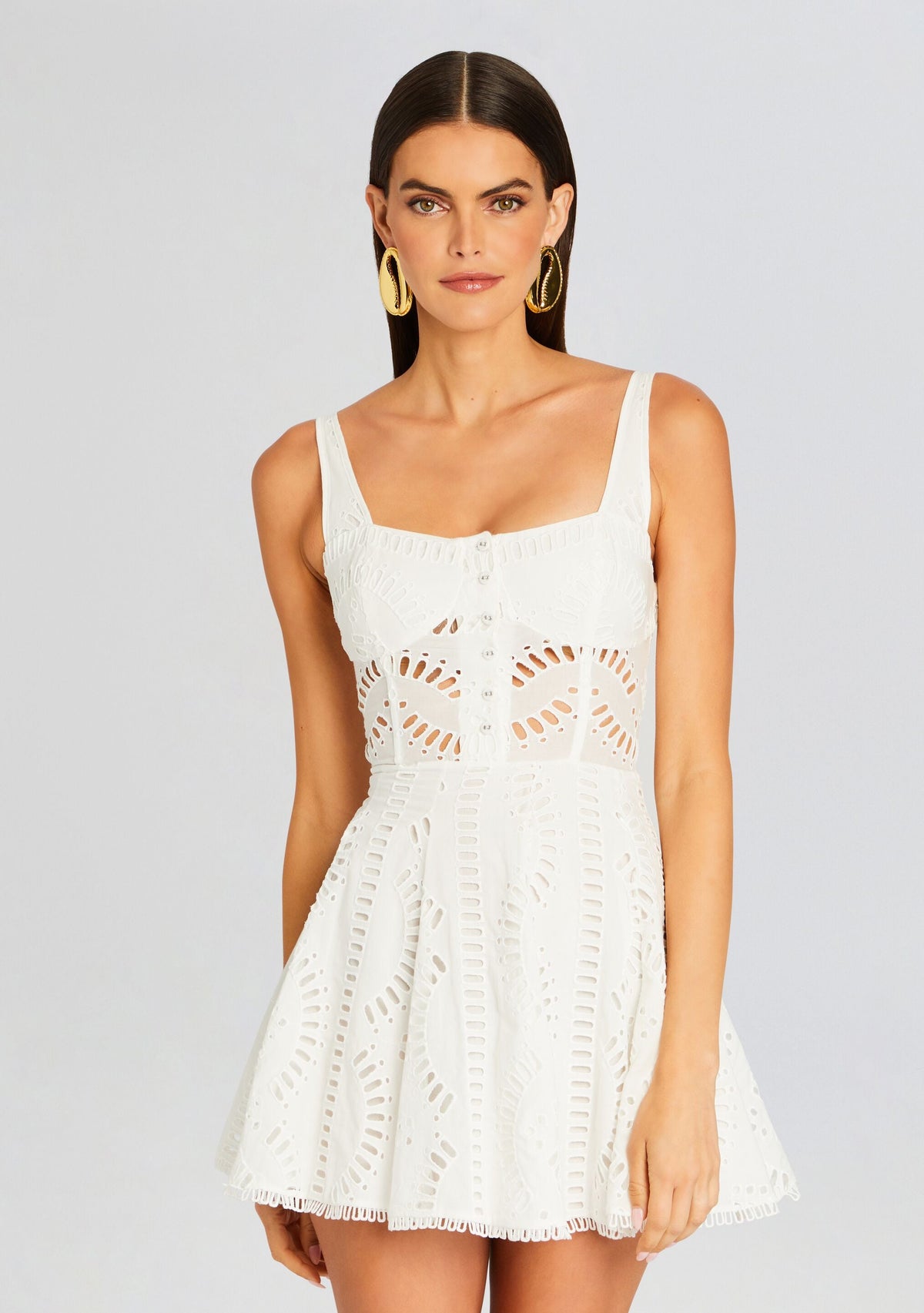 Short Dress Ricka by Charo Ruiz in White Samoa, product image 5