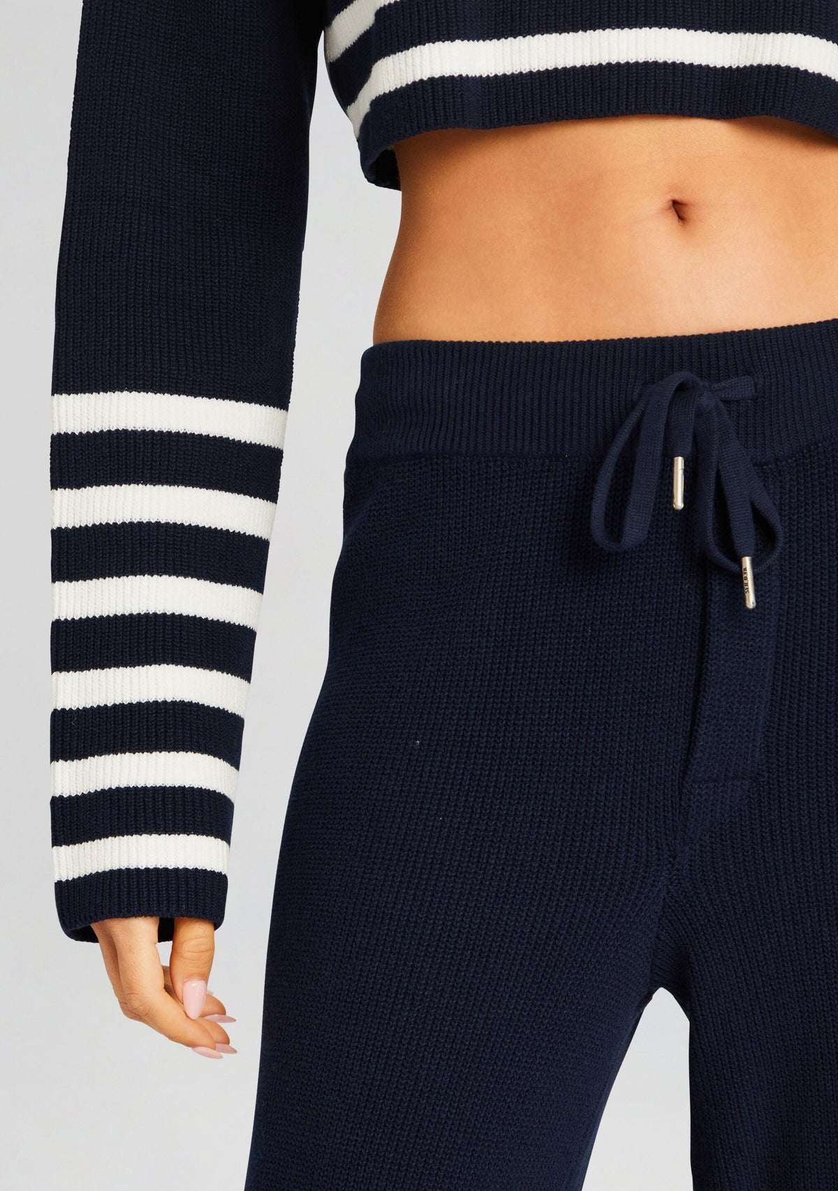 Poe Pant by SEROYA in Navy/White Stripe, product image 4