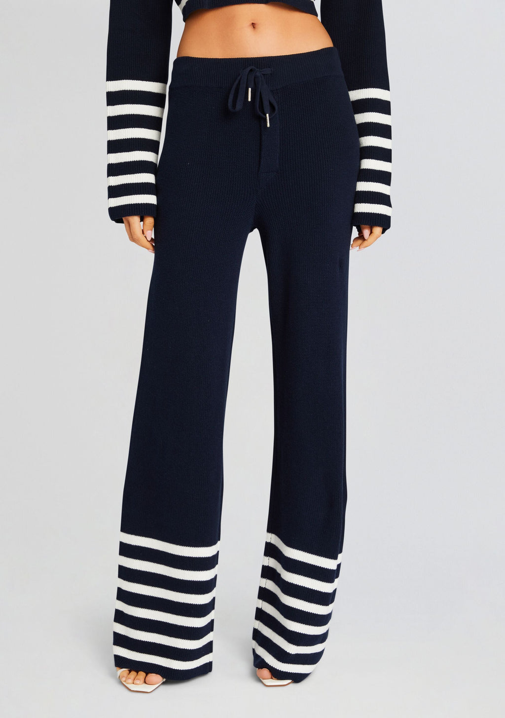 Poe Pant by SEROYA in Navy/White Stripe, product image 1