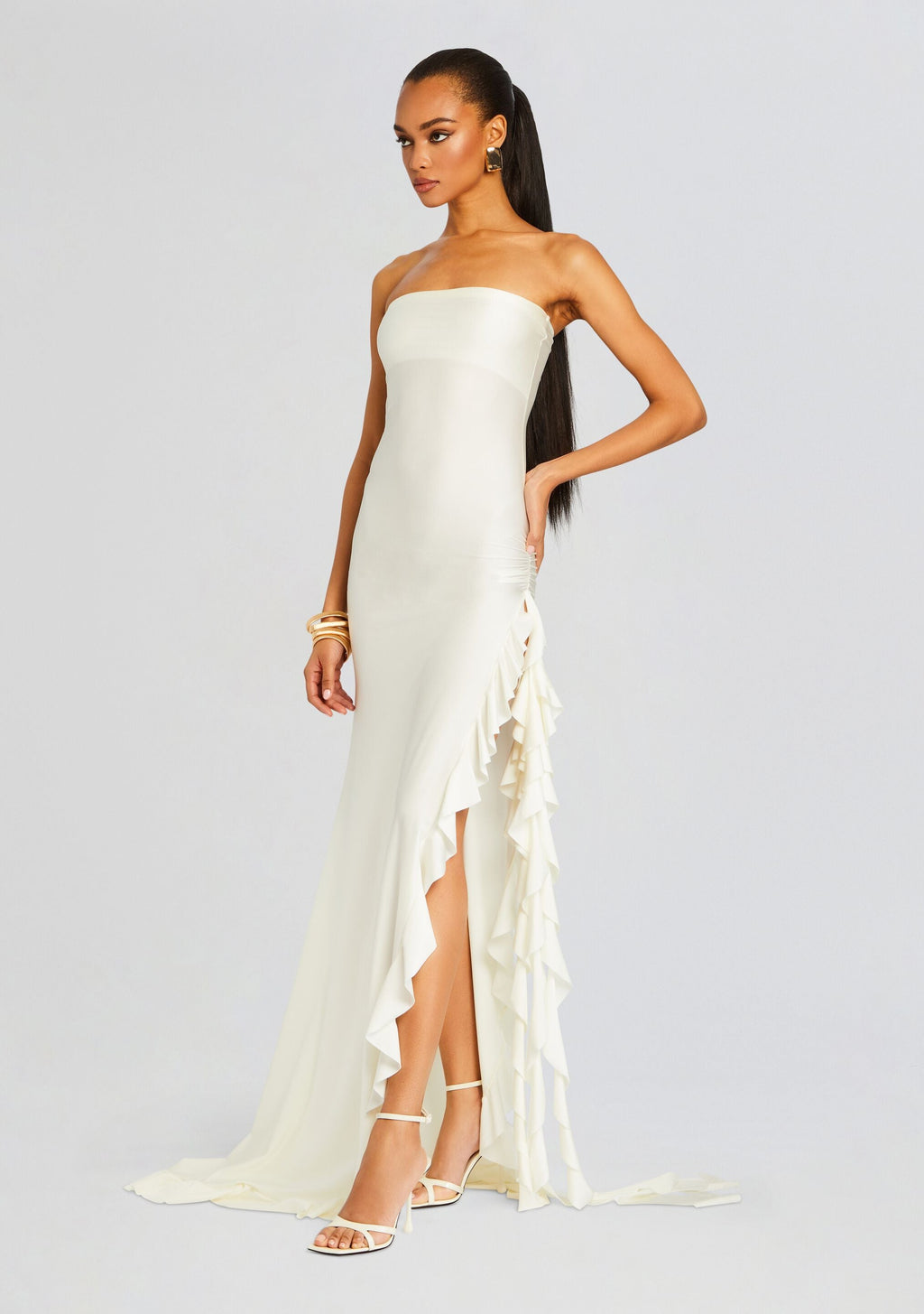 Shawn Maxi Dress by Shani Shemer in Cream, product image 3