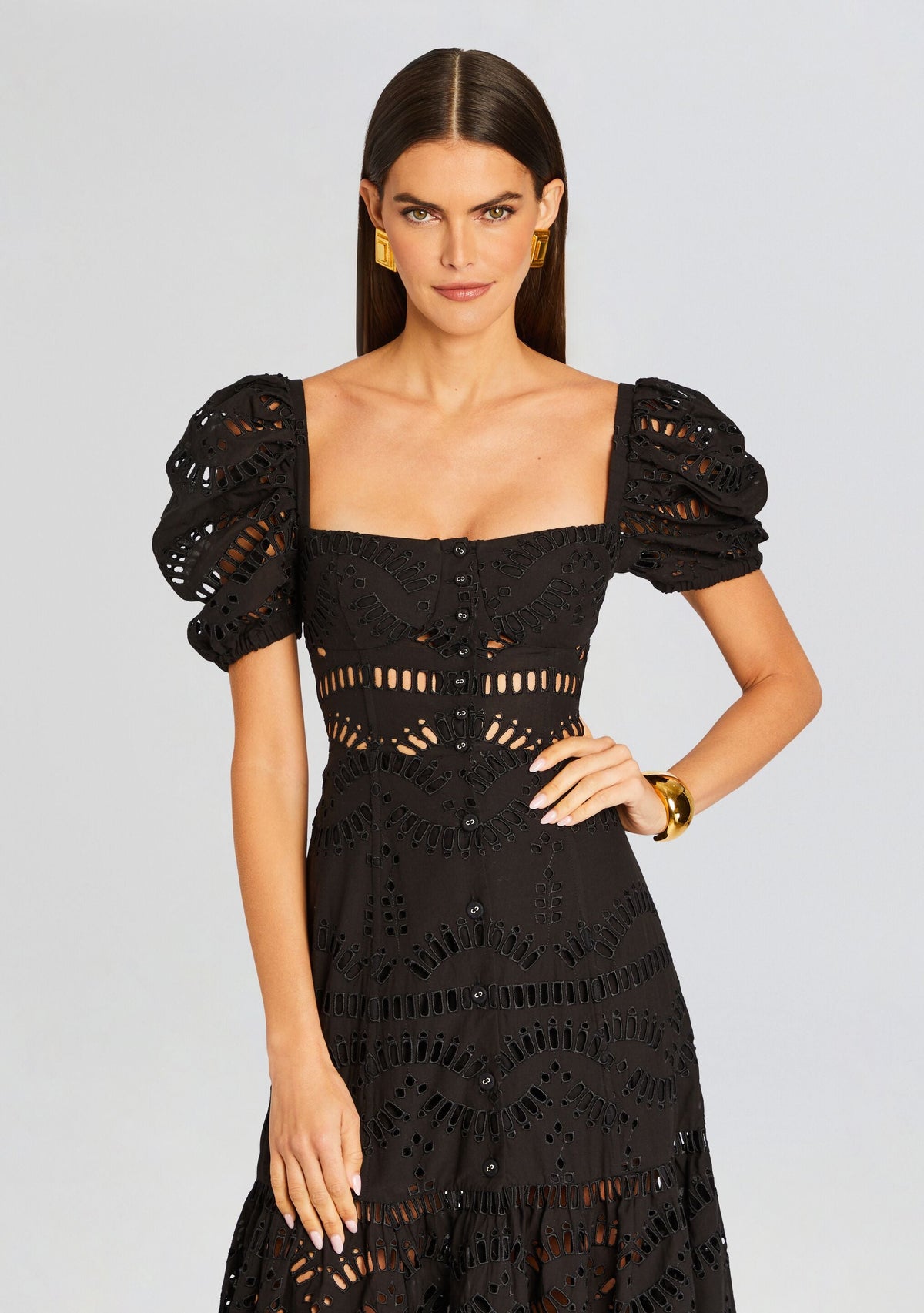 Spiana Long Dress by Charo Ruiz in Black Samoa, product image 5