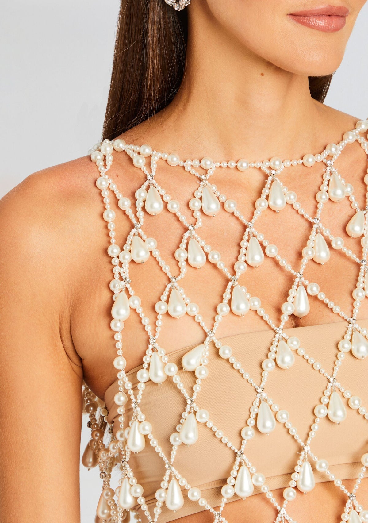 Tessa Pearl Dress by retrofête in White, product image 2