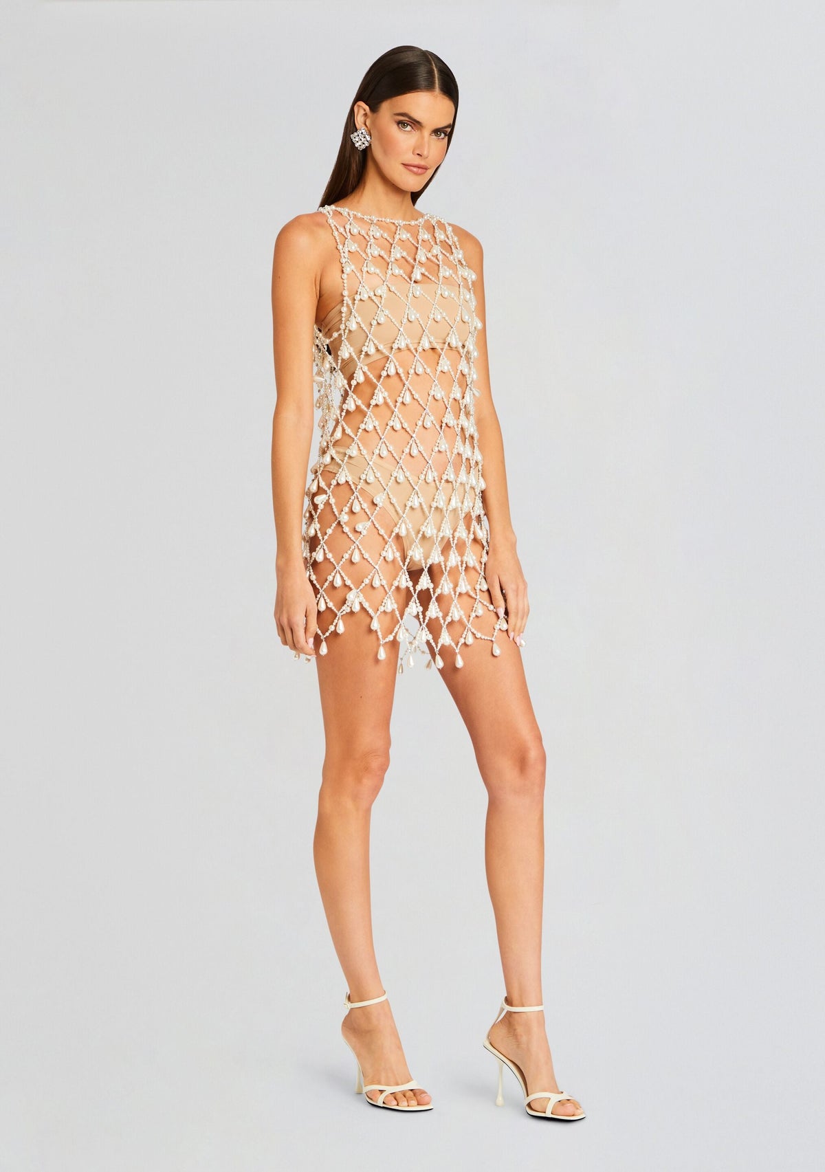 Tessa Pearl Dress by retrofête in White, product image 3