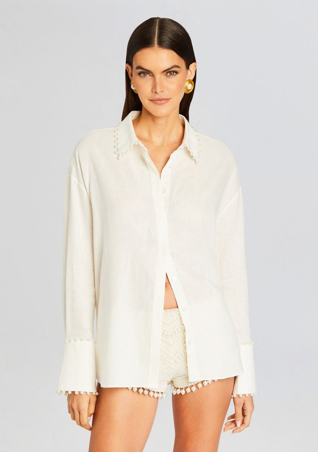 Whitley Shirt by retrofête in White, product image 6