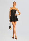 Zannick Short Dress by Charo Ruiz in Black Samoa, product image 1