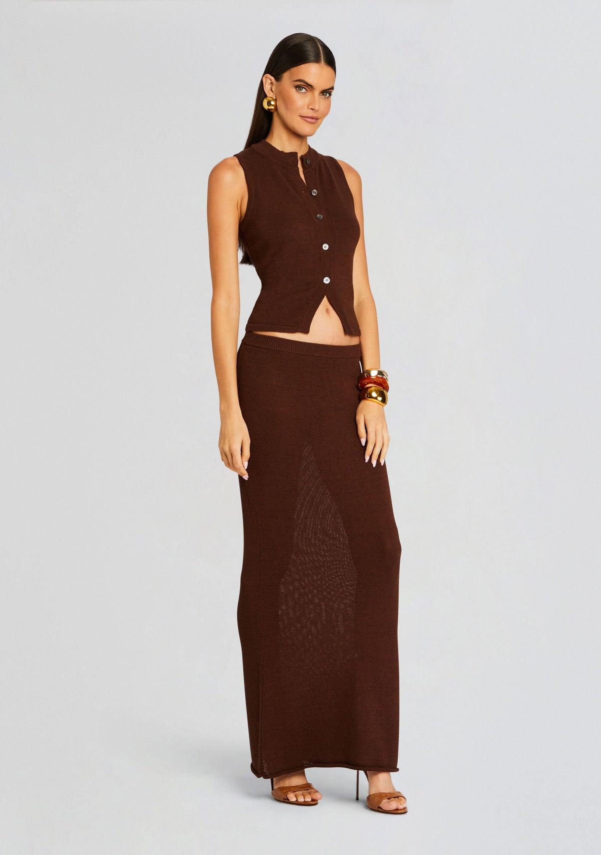 Alani Knit Vest by SEROYA in Coconut, product image 3