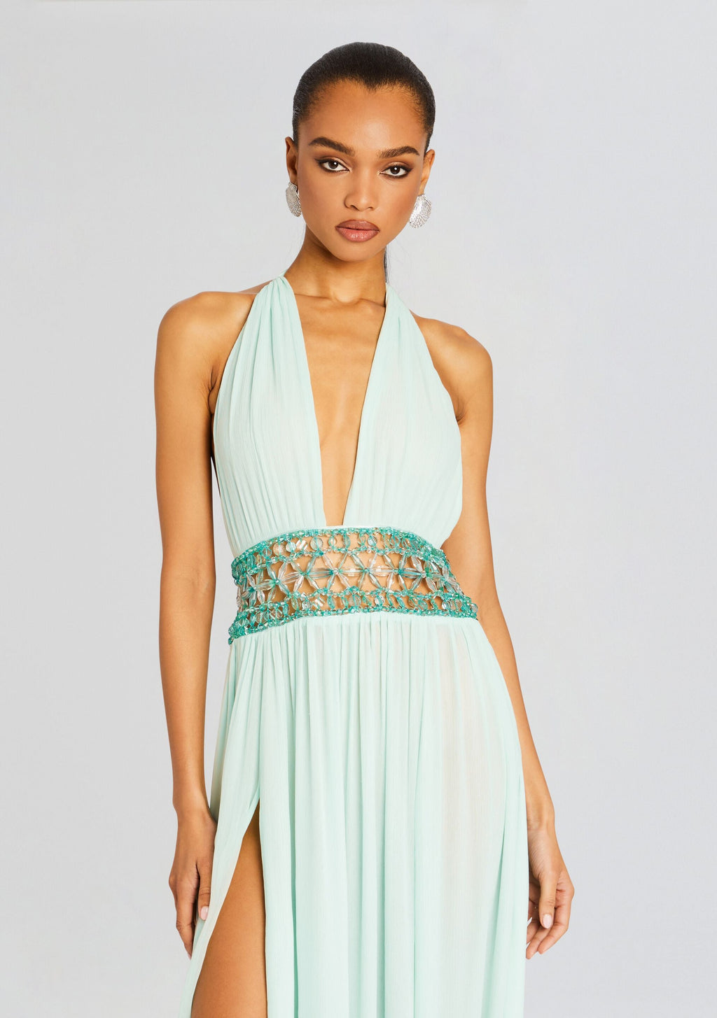 Allete Embellished Dress by retrofête in Miami Mint, product image 5