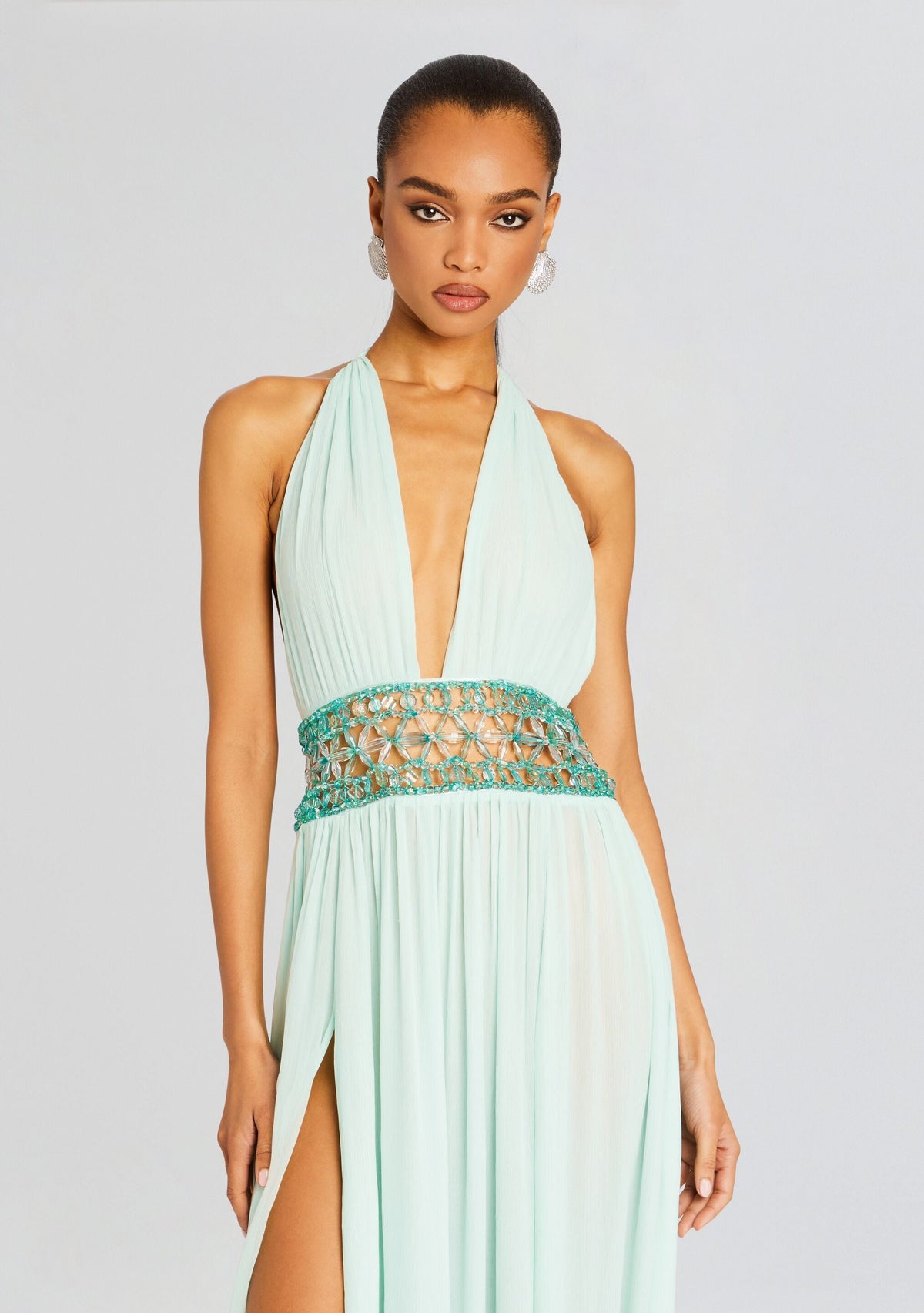 Allete Embellished Dress by retrofête in Miami Mint, product image 5