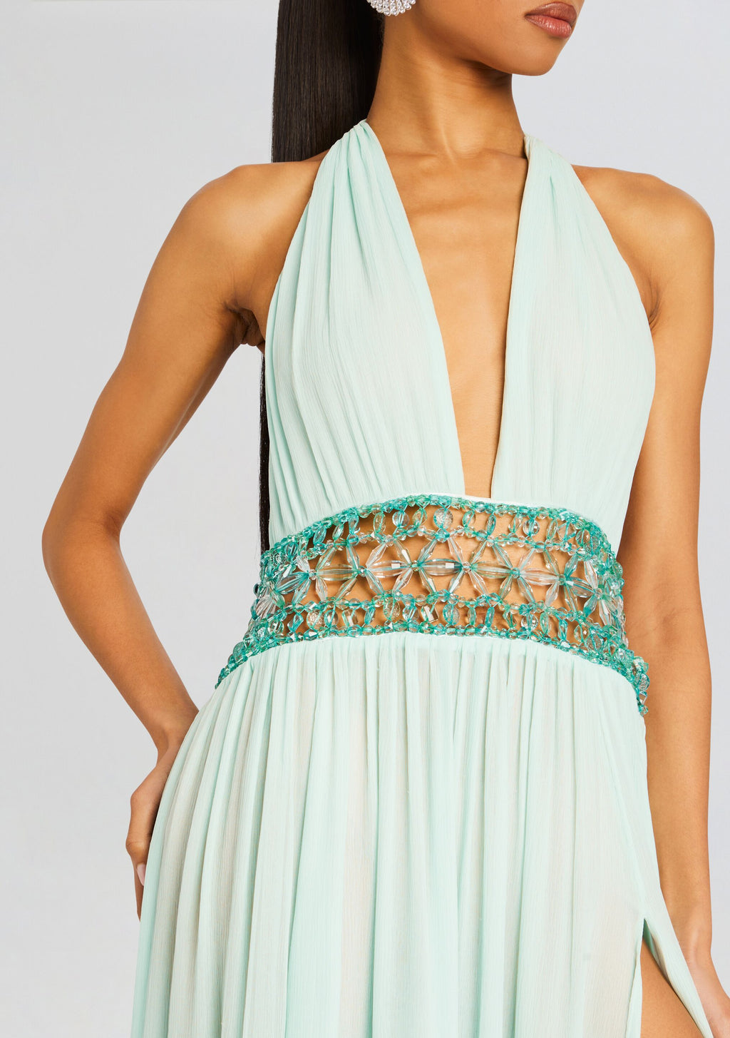 Allete Embellished Dress by retrofête in Miami Mint, product image 2
