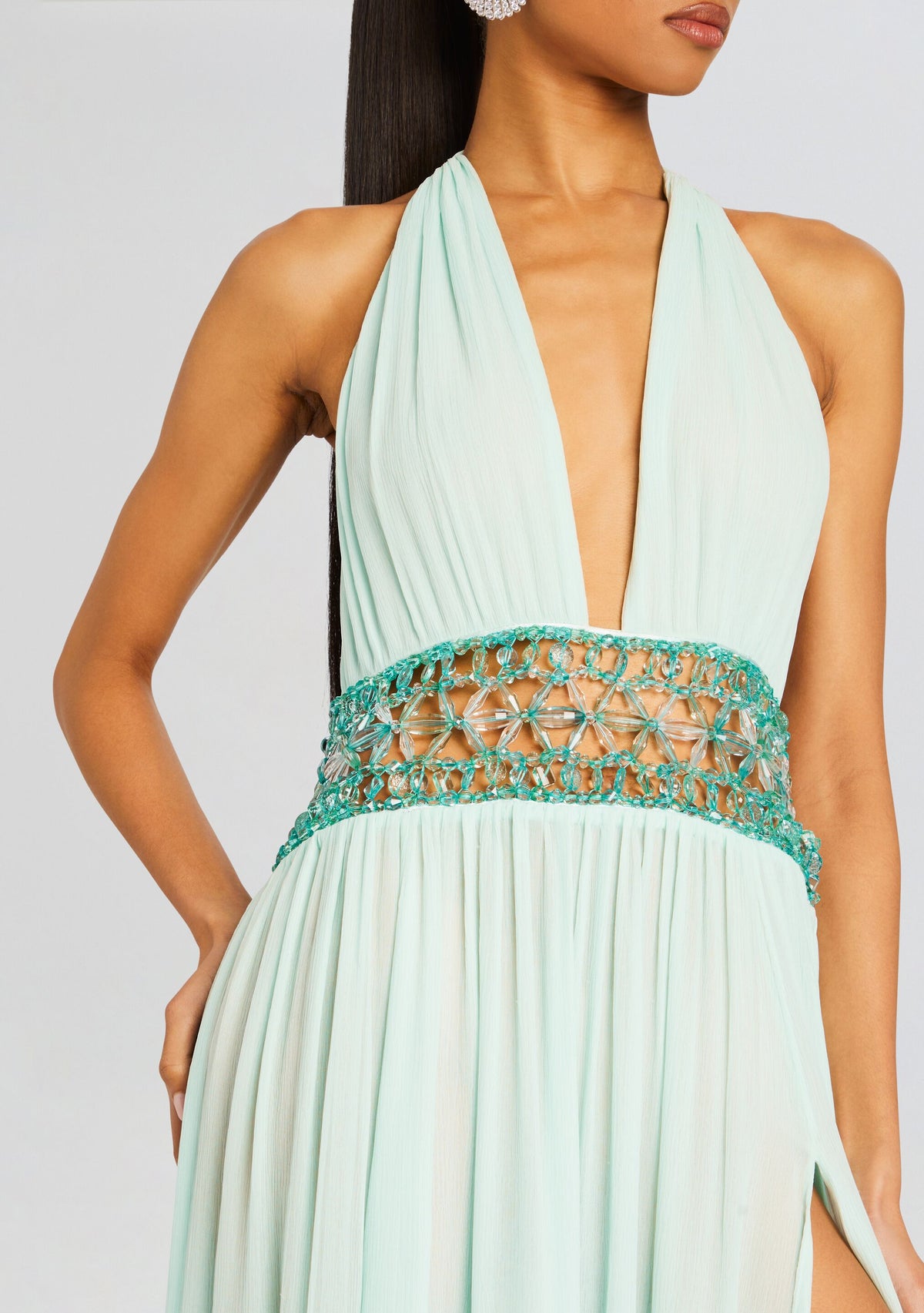 Allete Embellished Dress by retrofête in Miami Mint, product image 2