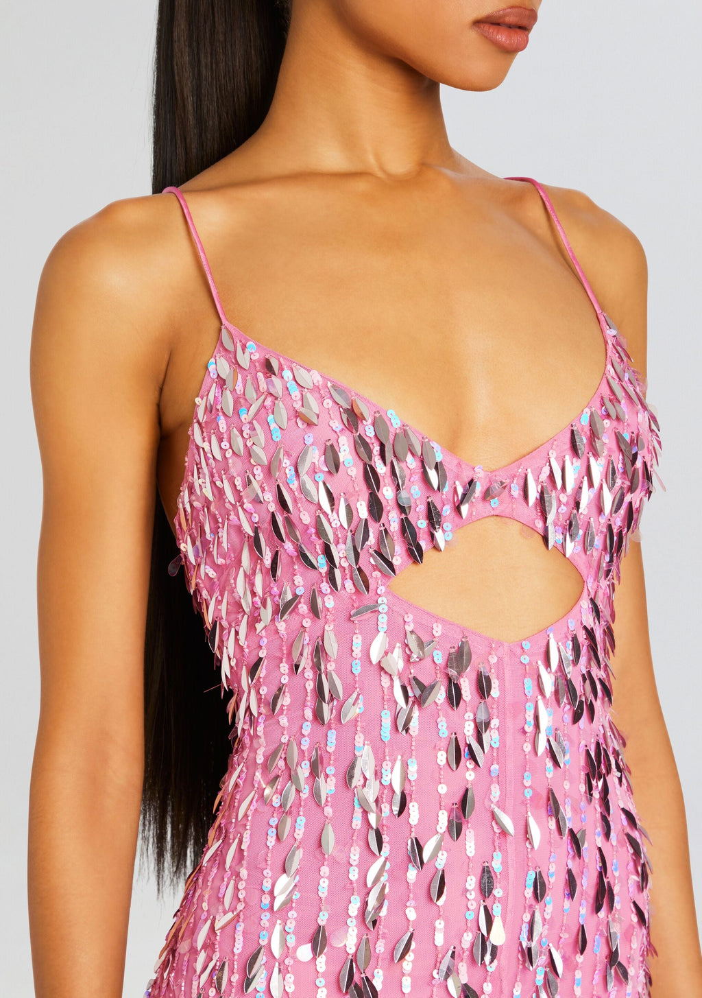 Annistyn Sequin Dress by retrofête in Fondant Pink, product image 2