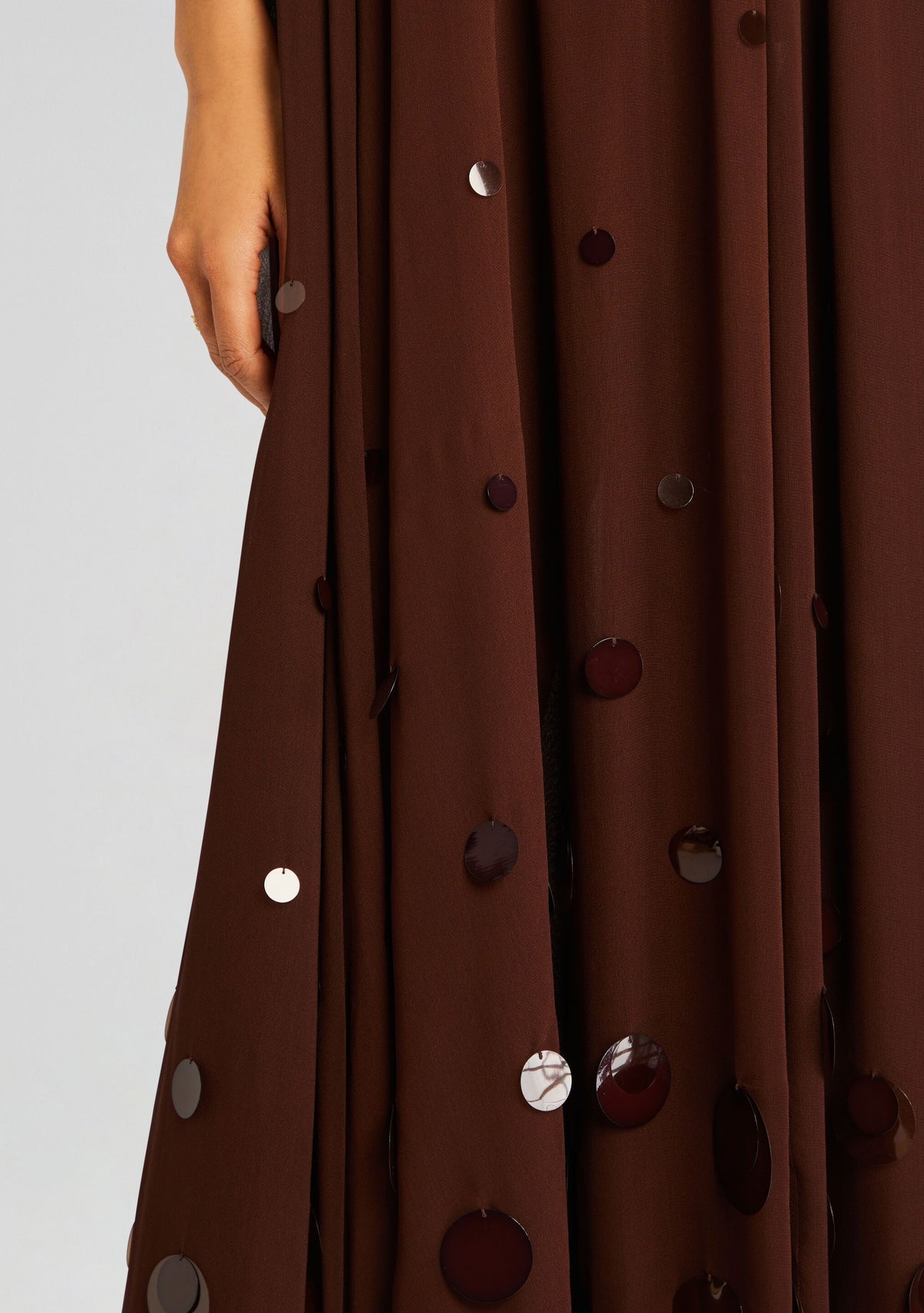 Helena Dress by retrofête in Deep Brown, product image 2