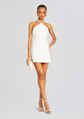 Kristi Pearl Embellished Dress by retrofête in White, product image 1