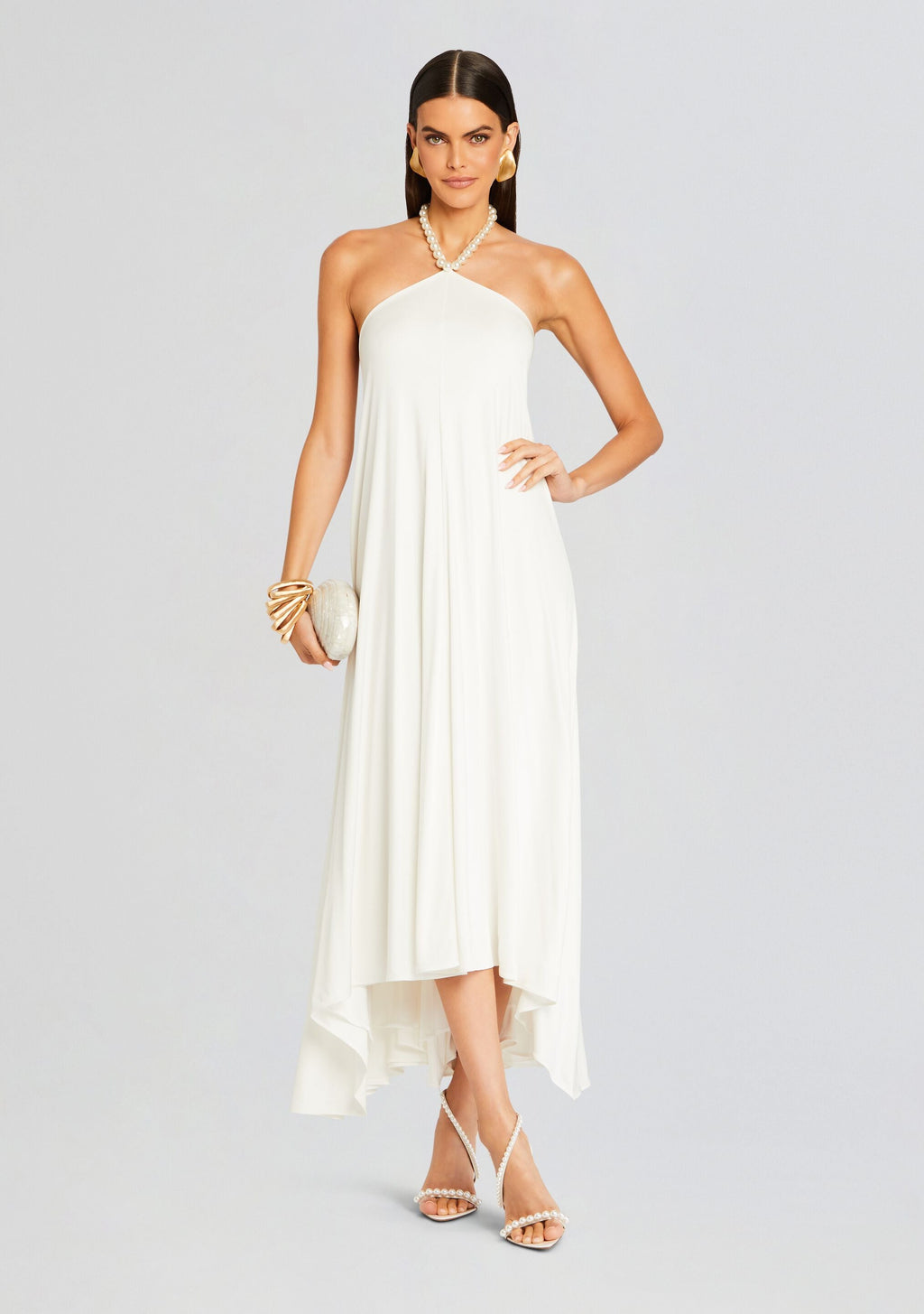 Maryam Dress by retrofête in White, product image 1