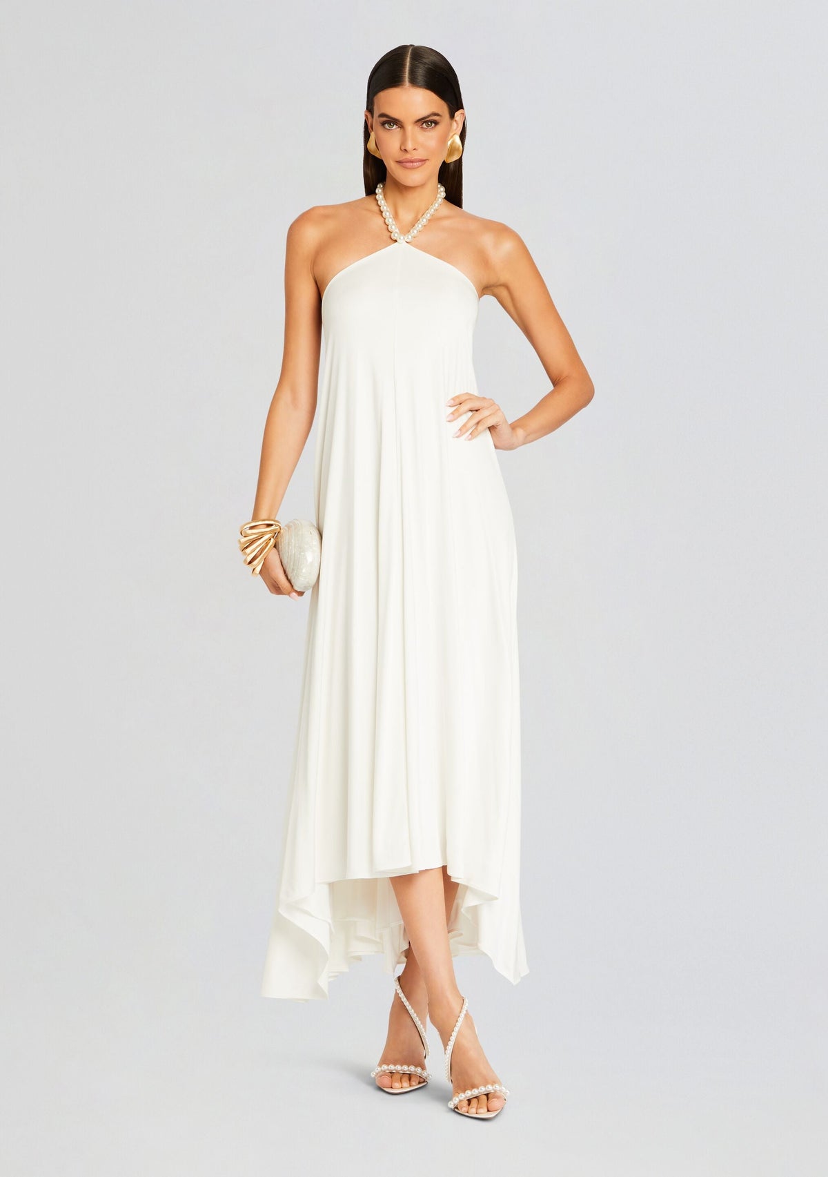 Maryam Dress by retrofête in White, product image 1