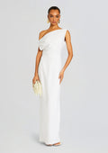 Linen Off The Shoulder Maxi by Sans Faff in White, product image 1
