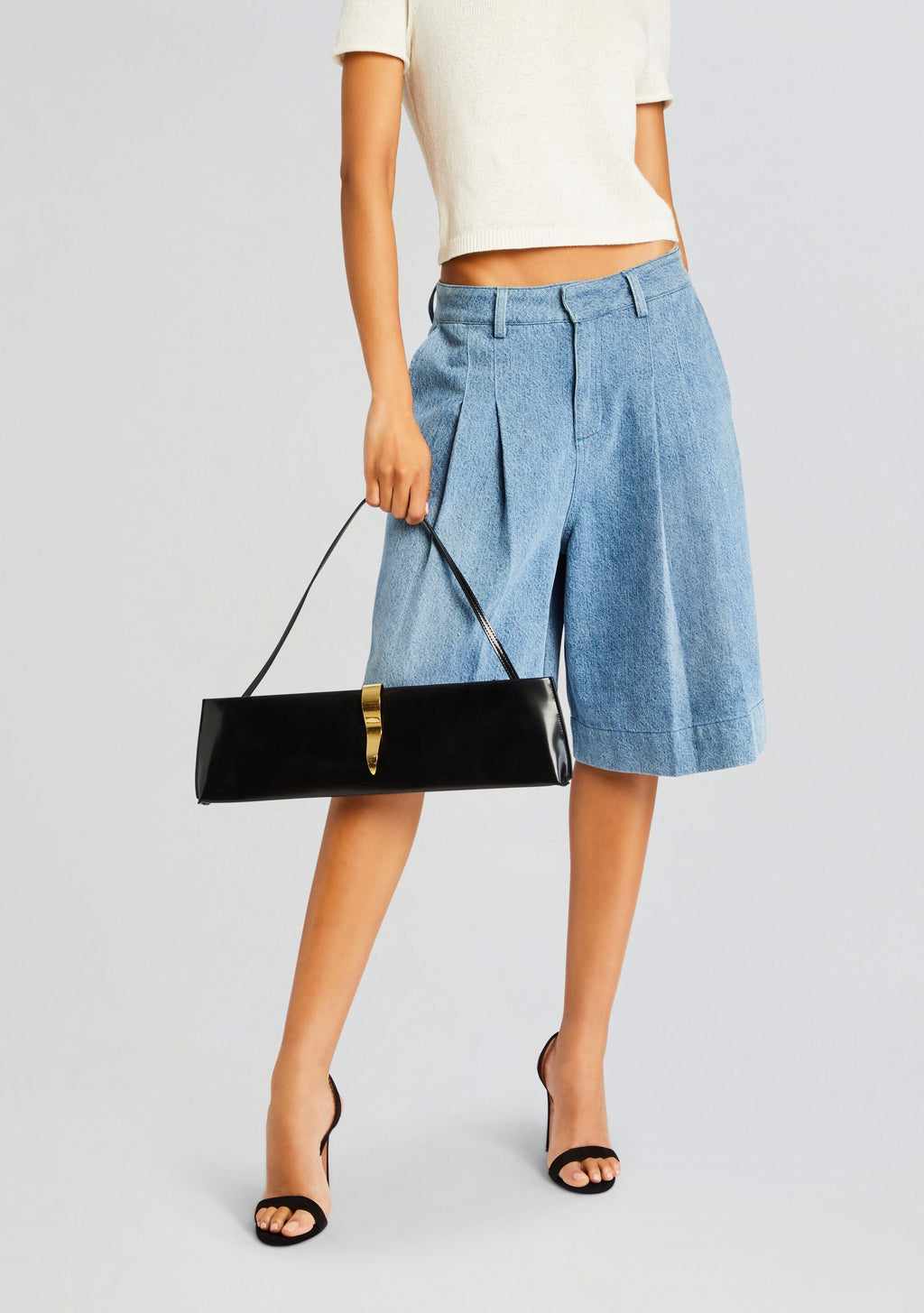 Ruth Mini Shoulder Bag by retrofête in Black/Gold, product image 2