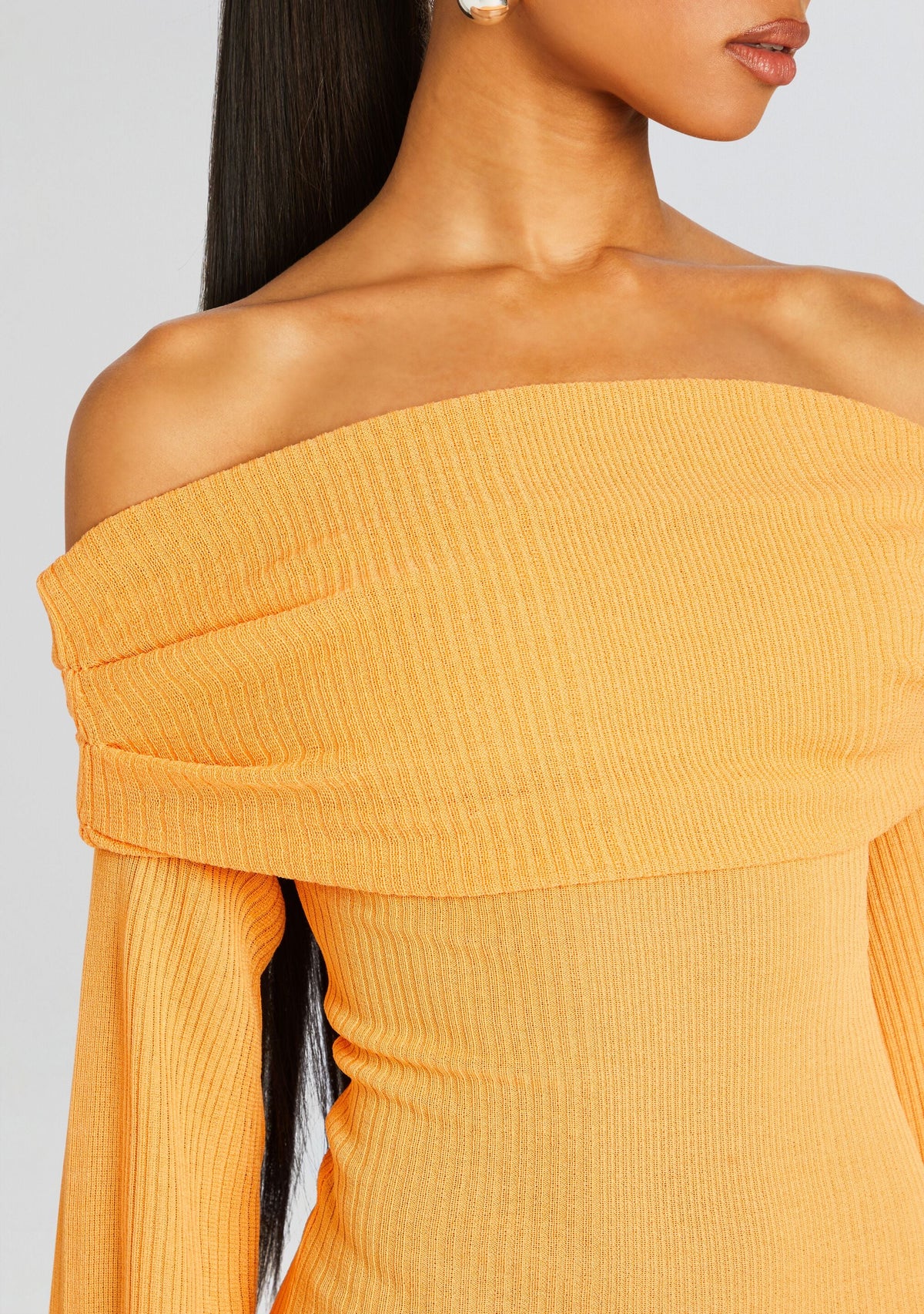 Tallulah Midi Dress by SEROYA in Papaya, product image 2