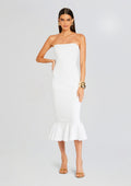 Tillee Knit Dress by retrofête in Iridescent White, product image 1