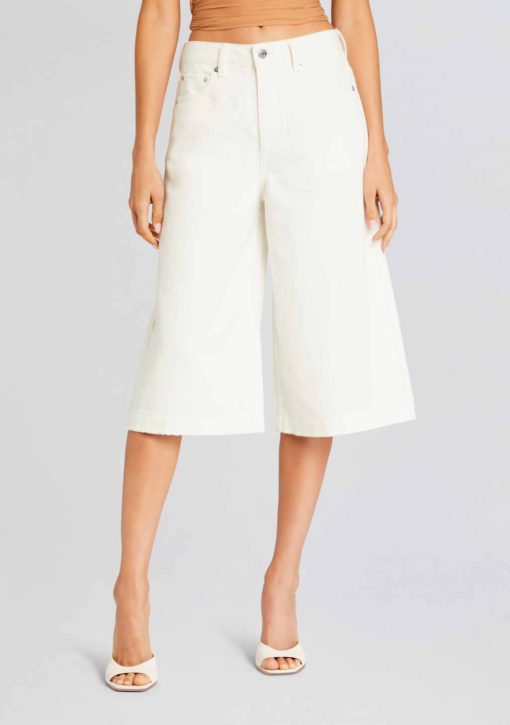 Valli High Rise Bermuda Short by SEROYA in White, product image 1