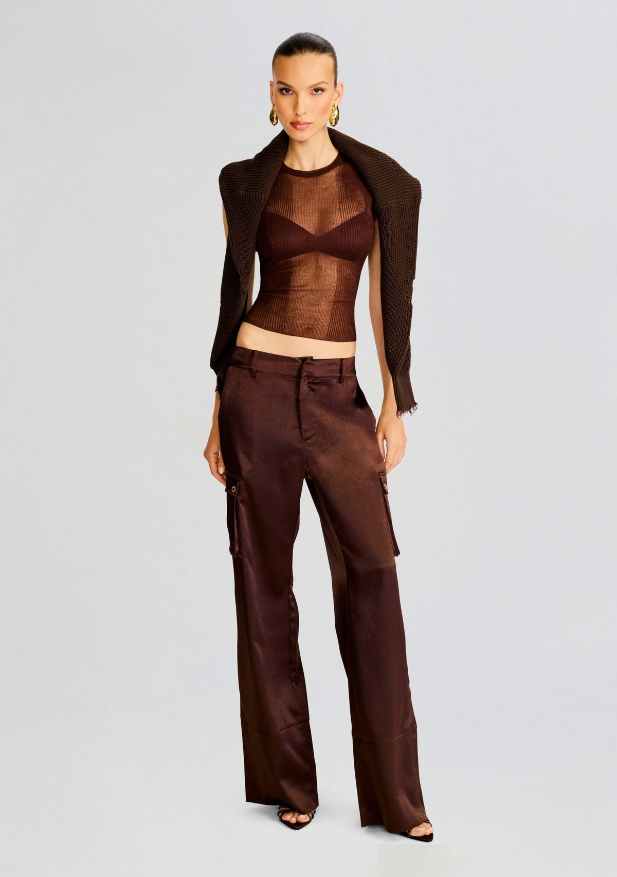 Jori Rib Knit Tank by SEROYA in Coconut, product image 5