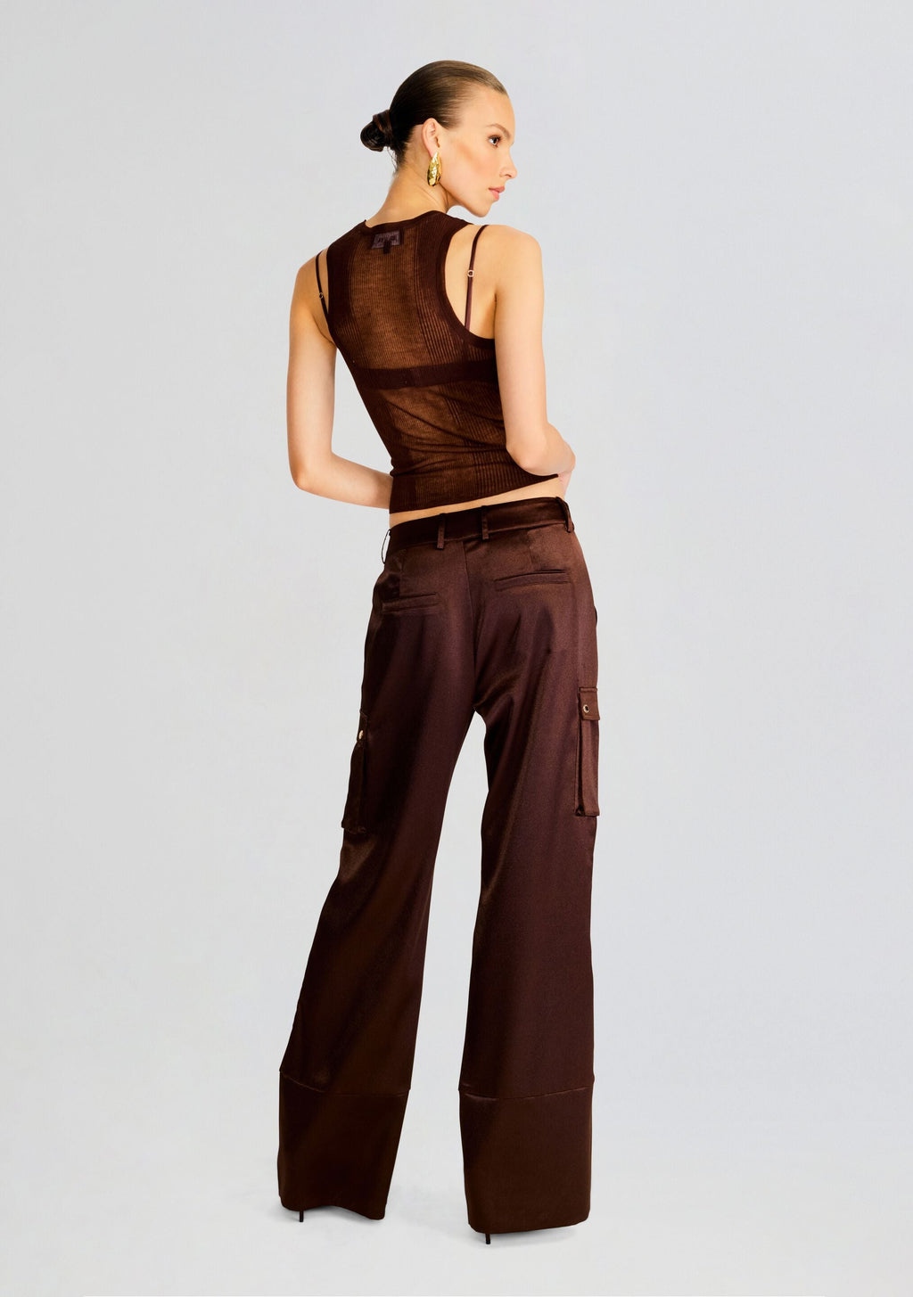 Jori Rib Knit Tank by SEROYA in Coconut, product image 4