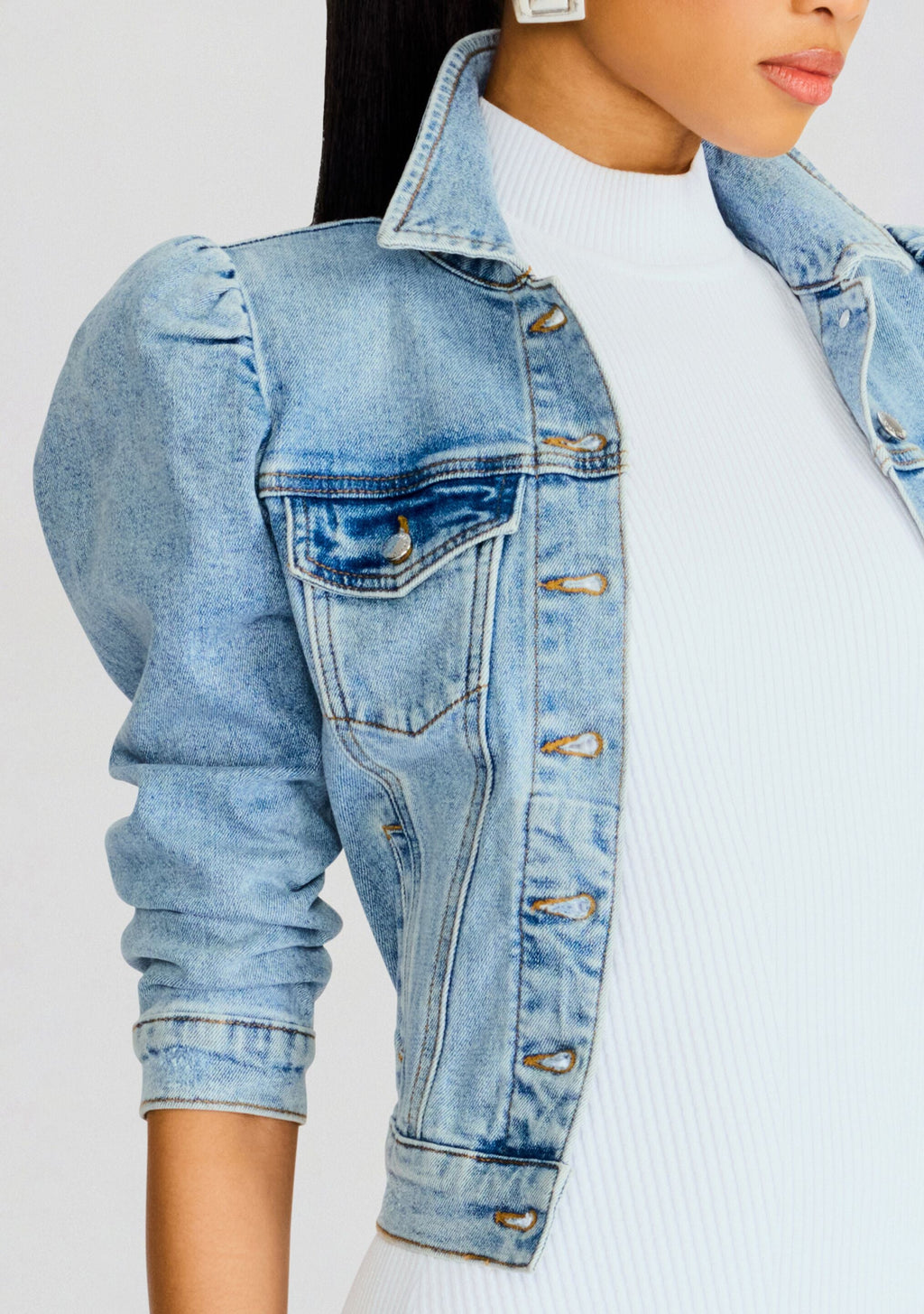 Ada Denim Jacket by retrofête in Tangier, product image 2