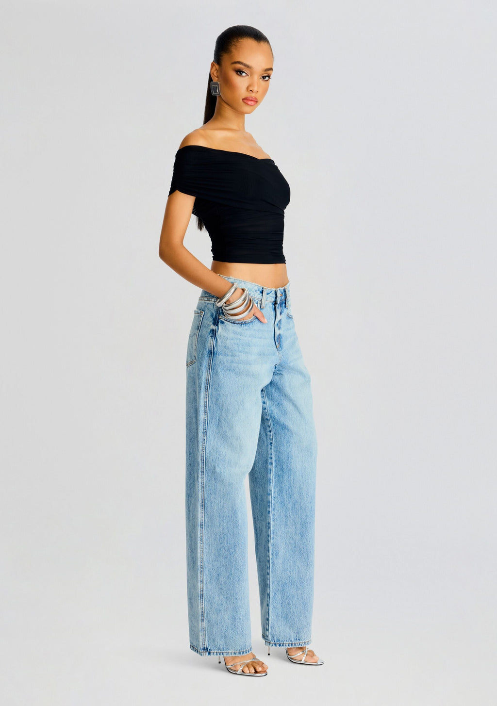 Aruba Mesh Top by SEROYA in Black, product image 3