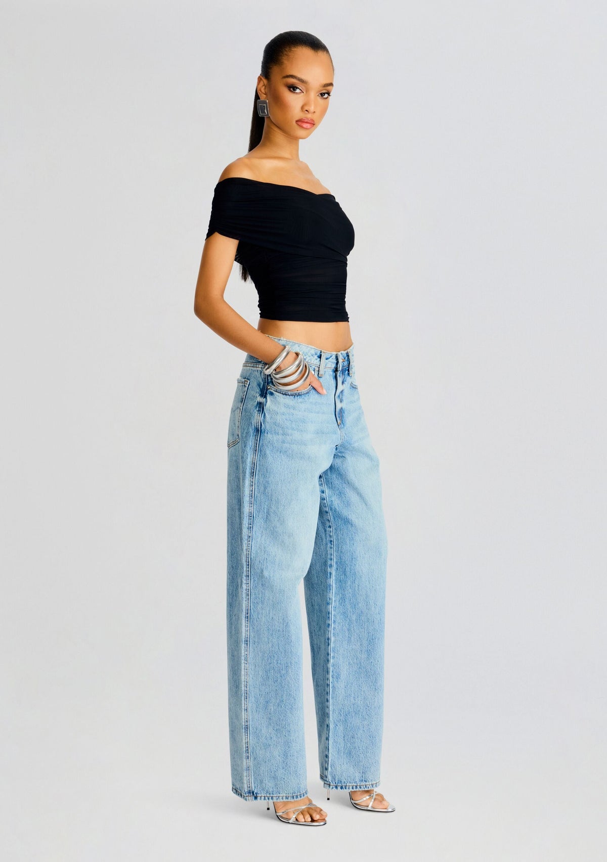 Aruba Mesh Top by SEROYA in Black, product image 3