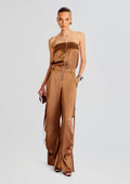 Estrella Cargo Jumpsuit by retrofête in Cognac, product image 1