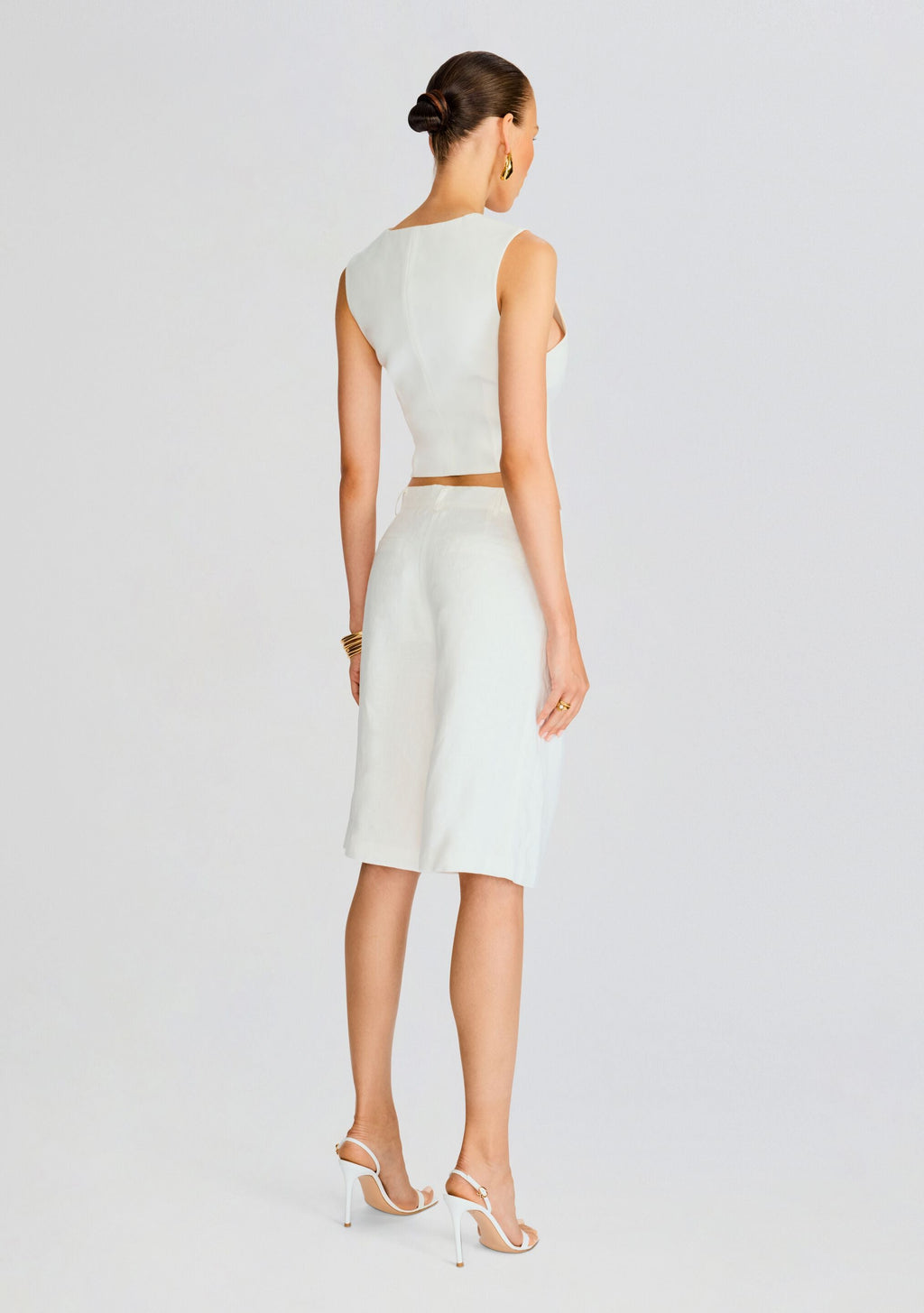 Fraser Suiting Vest by SEROYA in Porcelain, product image 4