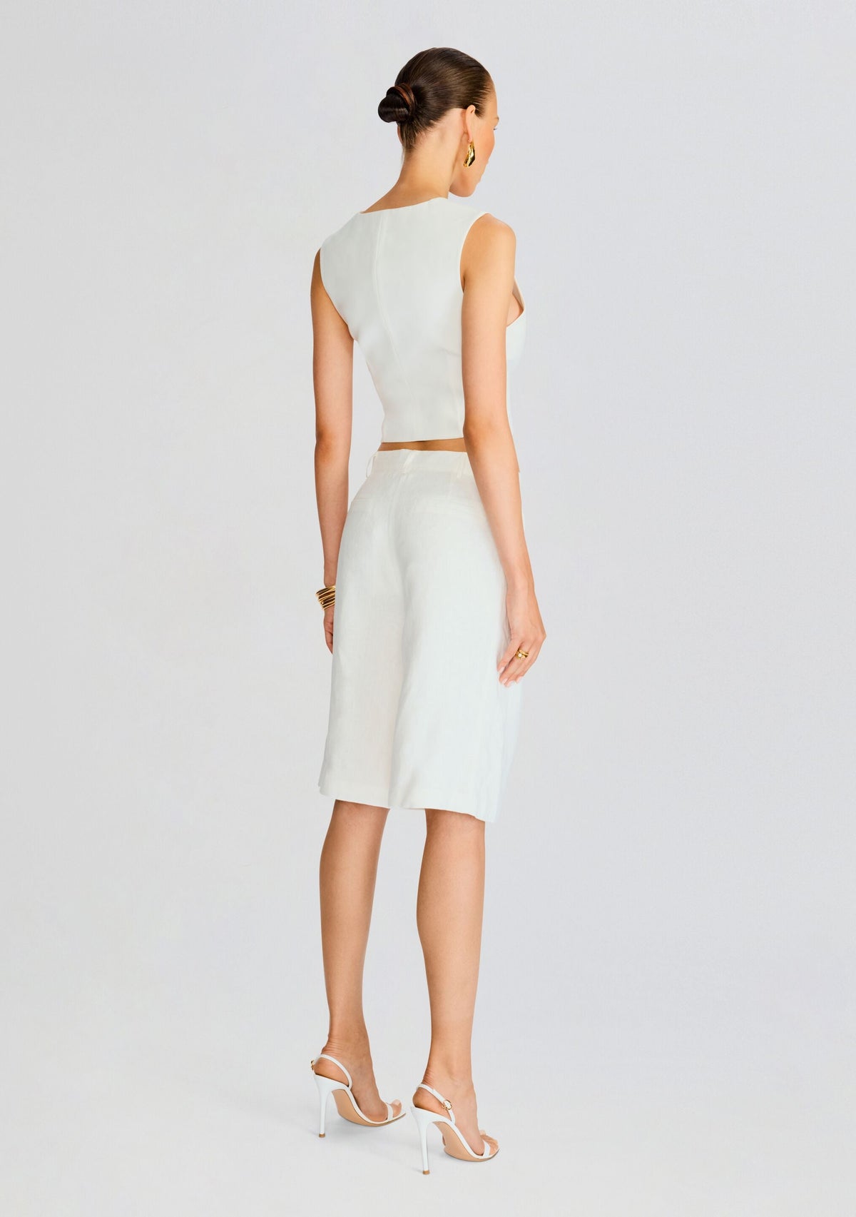 Fraser Suiting Vest by SEROYA in Porcelain, product image 4