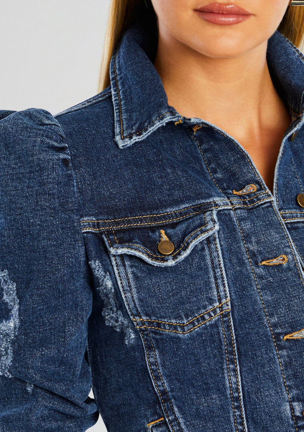 Ada Denim Jacket by retrofête in Sapphire, product image 2