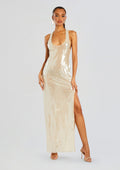 Bella Sequin Dress by retrofête in Cream, product image 1