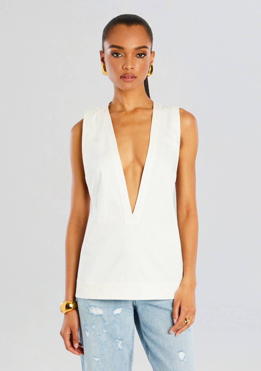Connie Tank by SEROYA in White, product image 1