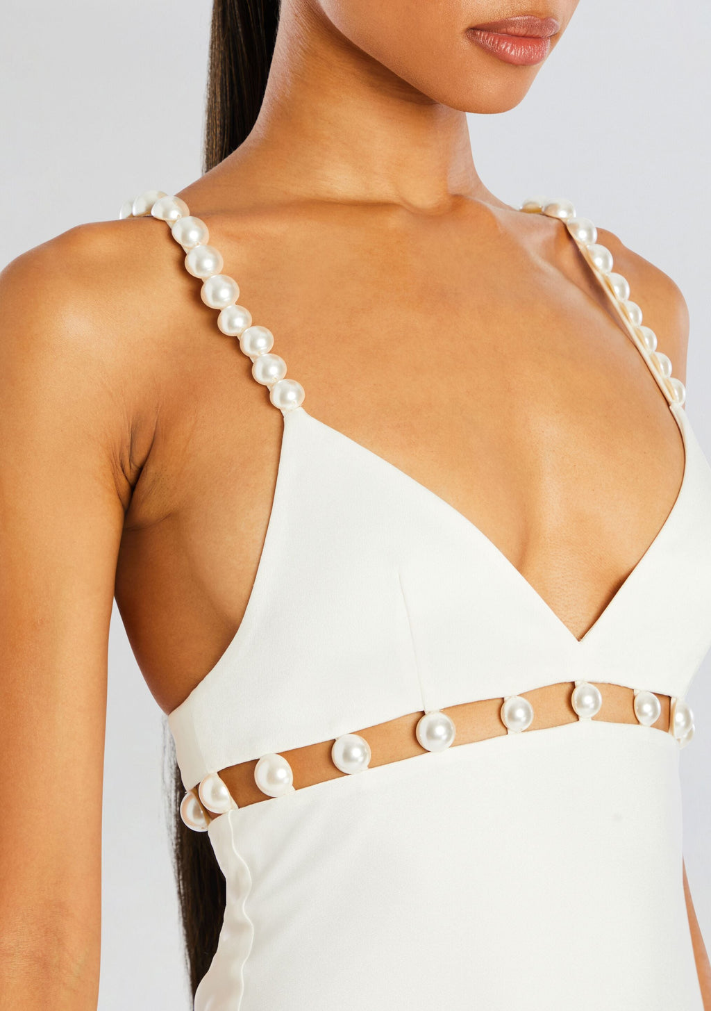 Elodie Pearl Dress by retrofête in White, product image 2