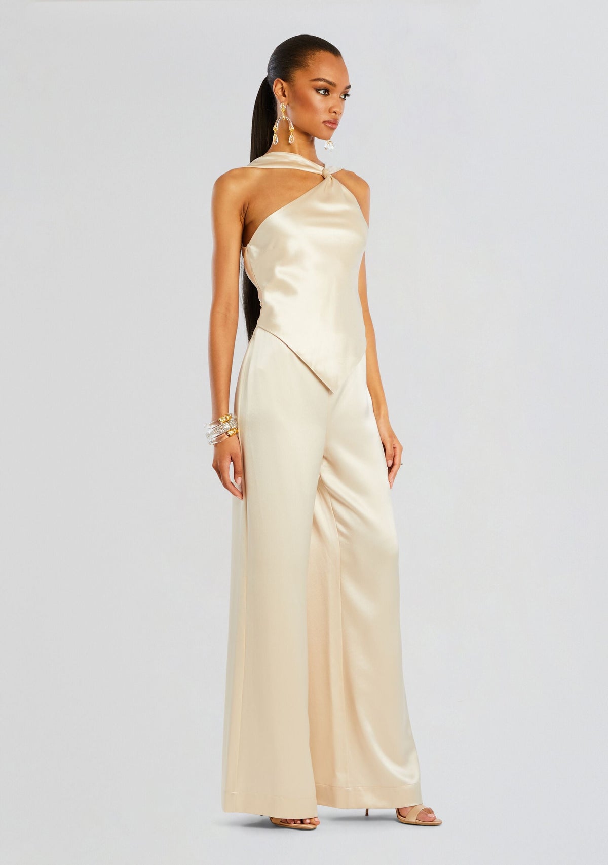 Ensley Jumpsuit by retrofête in Light Champagne, product image 3