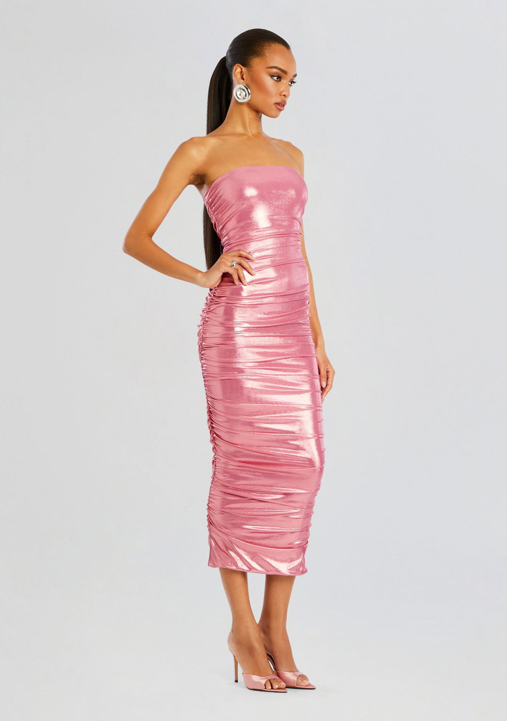 Irie Dress by retrofête in Fondant Pink, product image 3