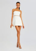 Katie Dress by retrofête in White, product image 1