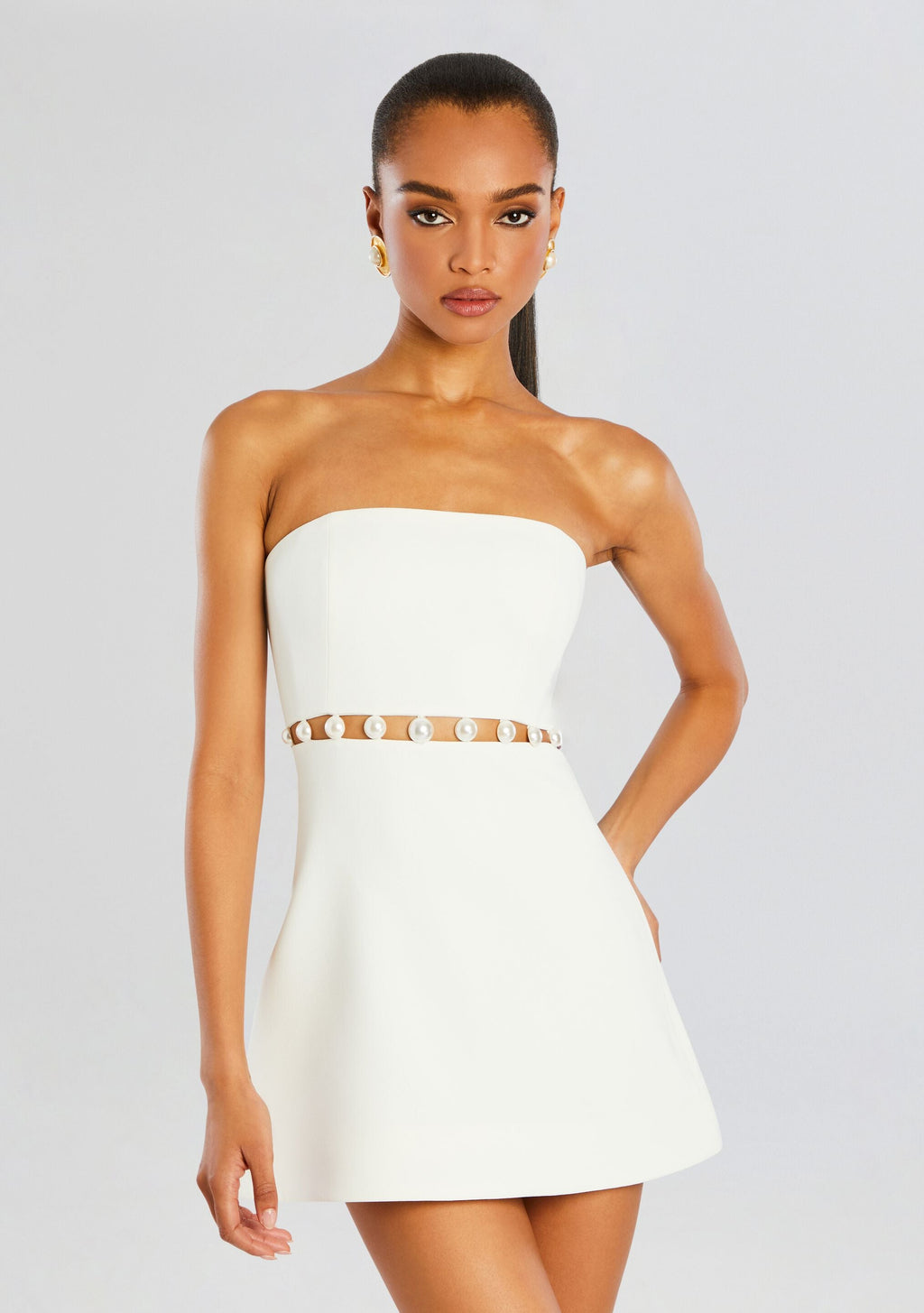 Katie Dress by retrofête in White, product image 5