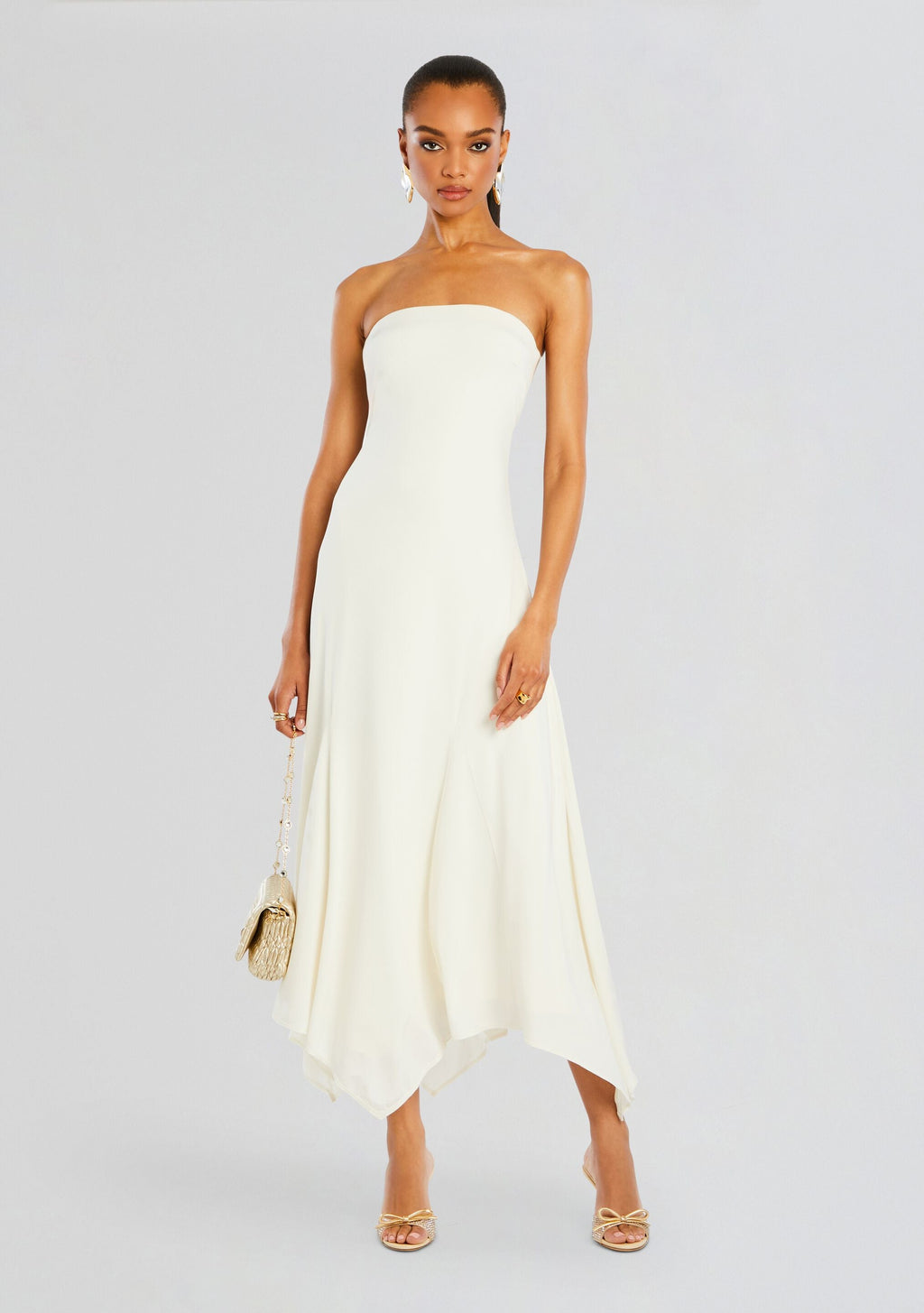 Lucia Maxi Dress by SEROYA in Porcelain, product image 1