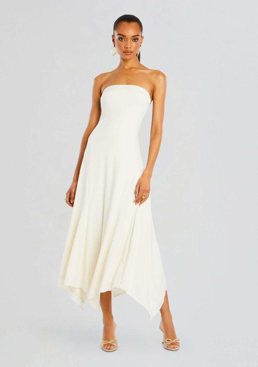 Lucia Maxi Dress by SEROYA in Porcelain, product image 5