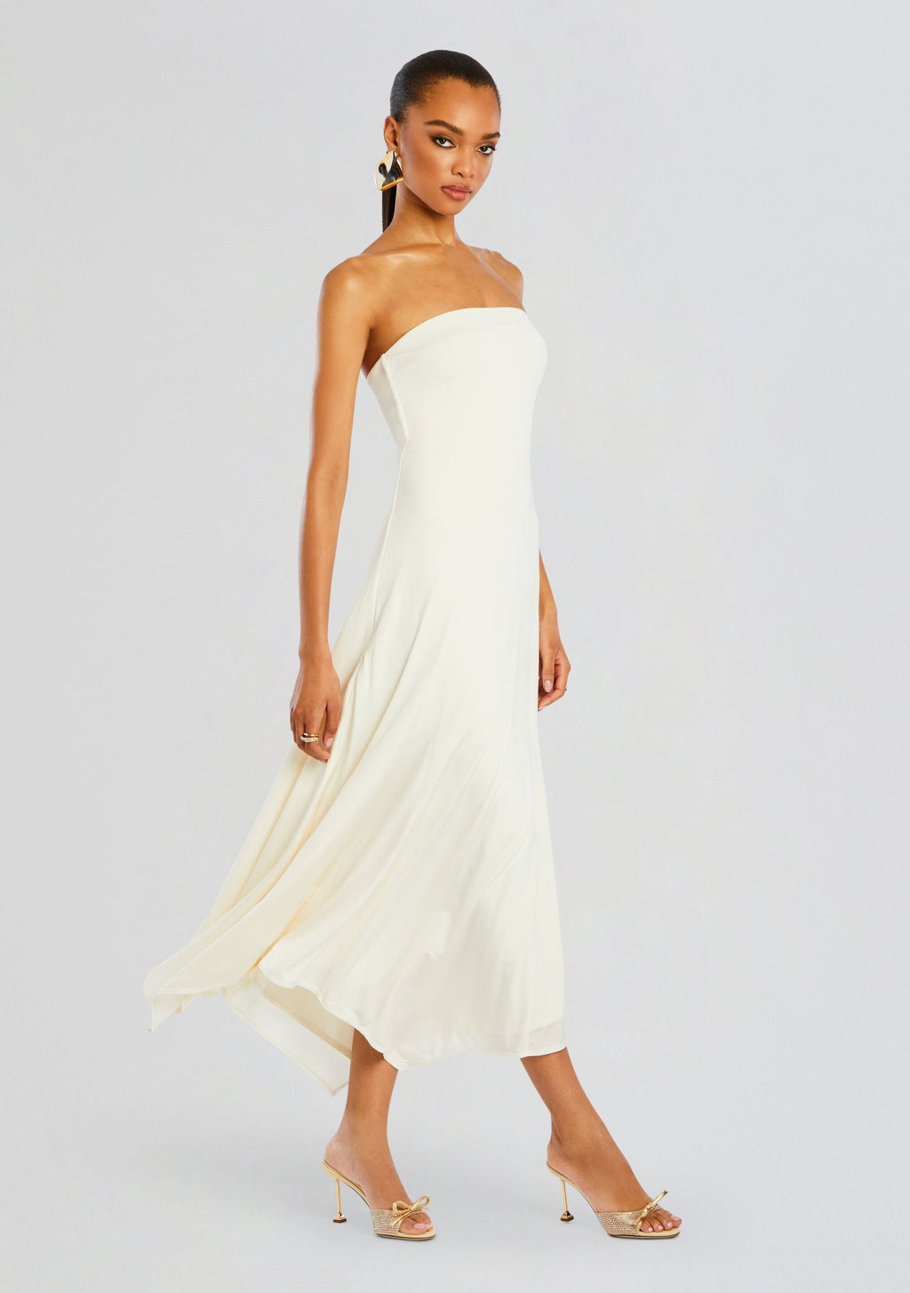 Lucia Maxi Dress by SEROYA in Porcelain, product image 3
