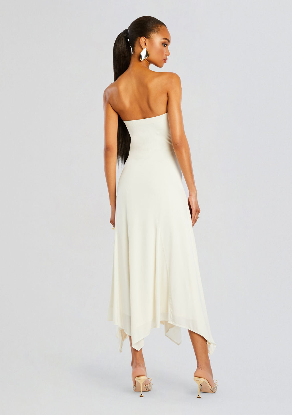 Lucia Maxi Dress by SEROYA in Porcelain, product image 4