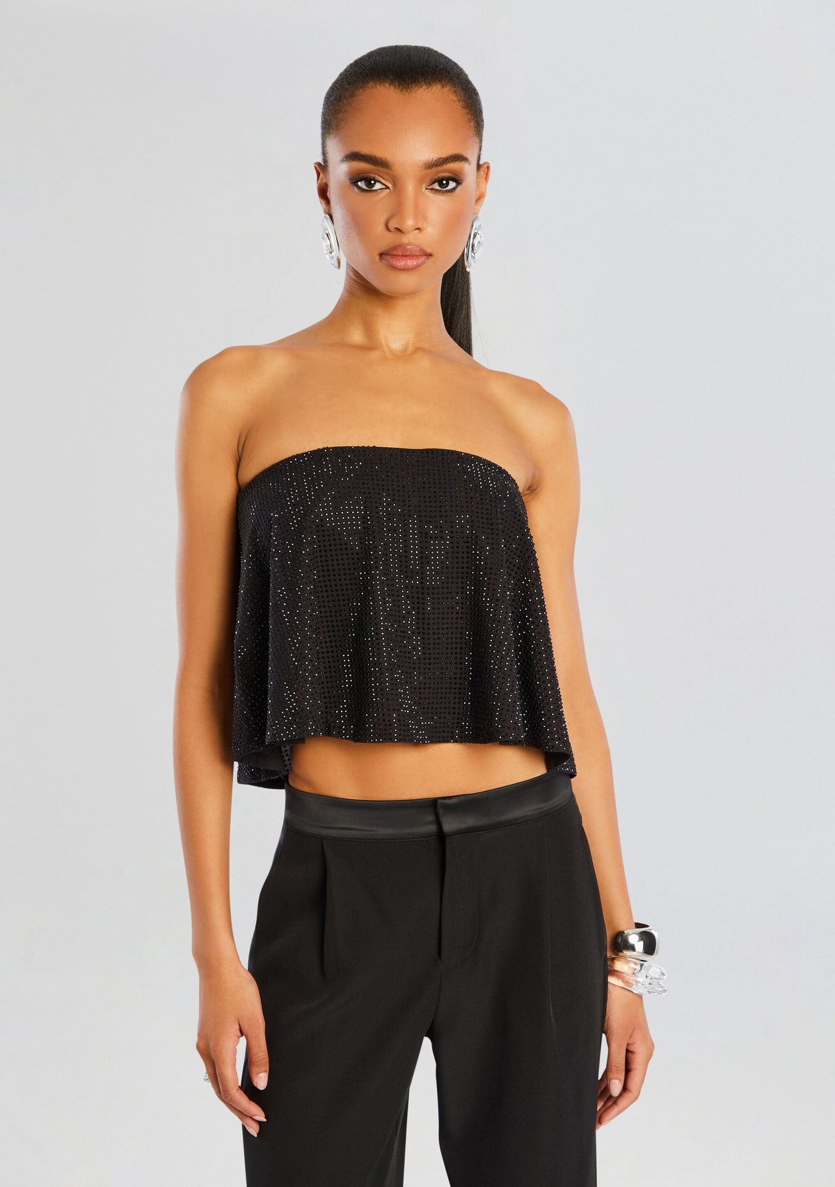 Suzi Embellished Top by retrofête in Black, product image 1