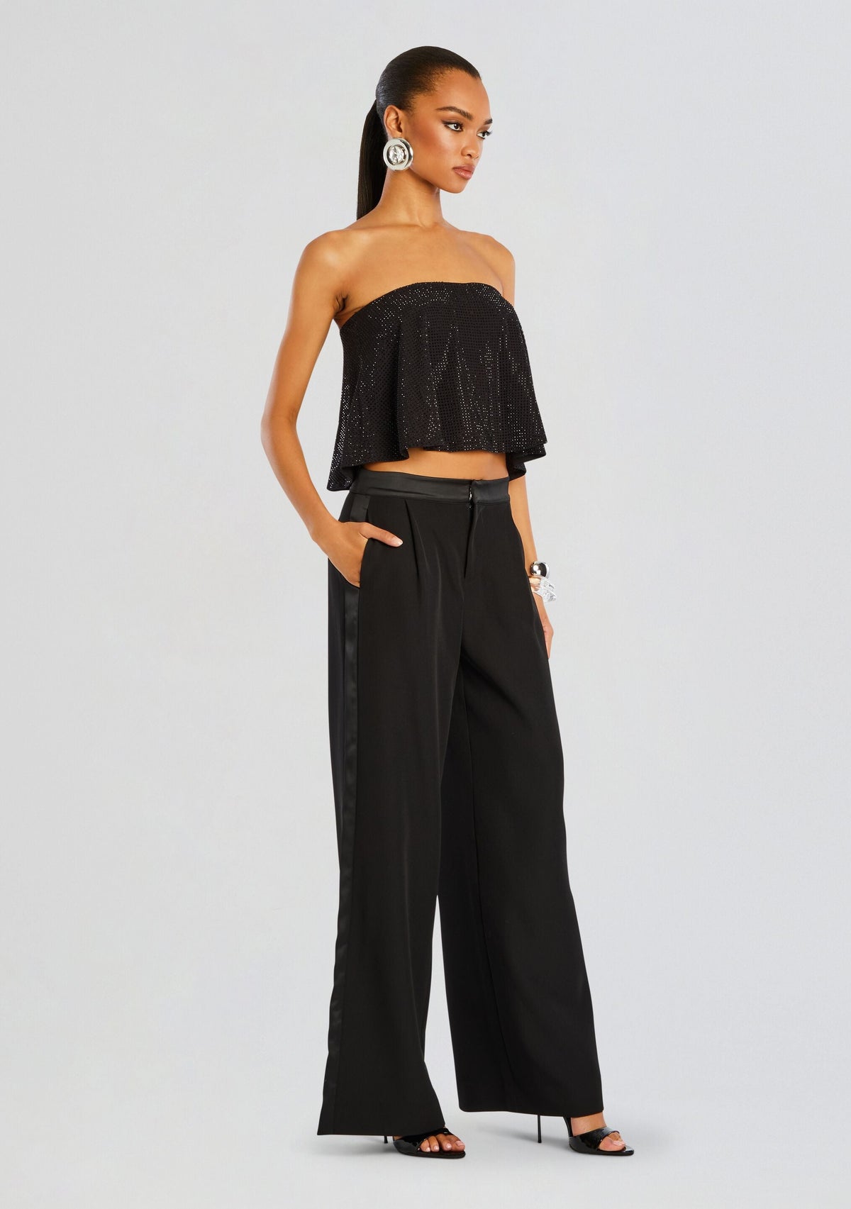 Suzi Embellished Top by retrofête in Black, product image 4