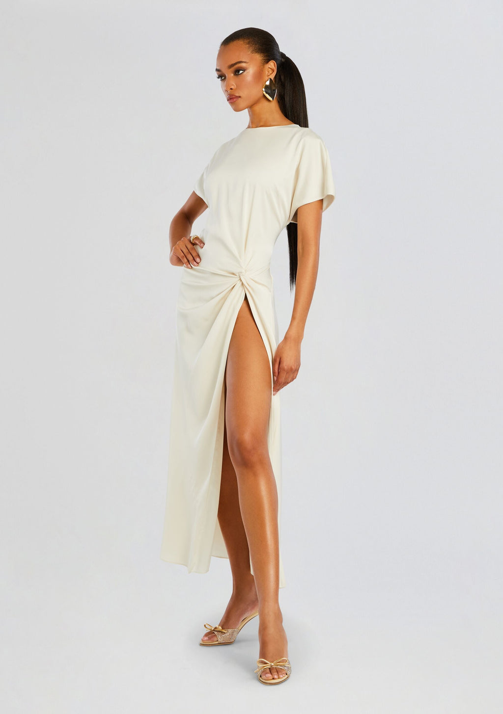 Tropez Maxi Dress by SEROYA in Porcelain, product image 3