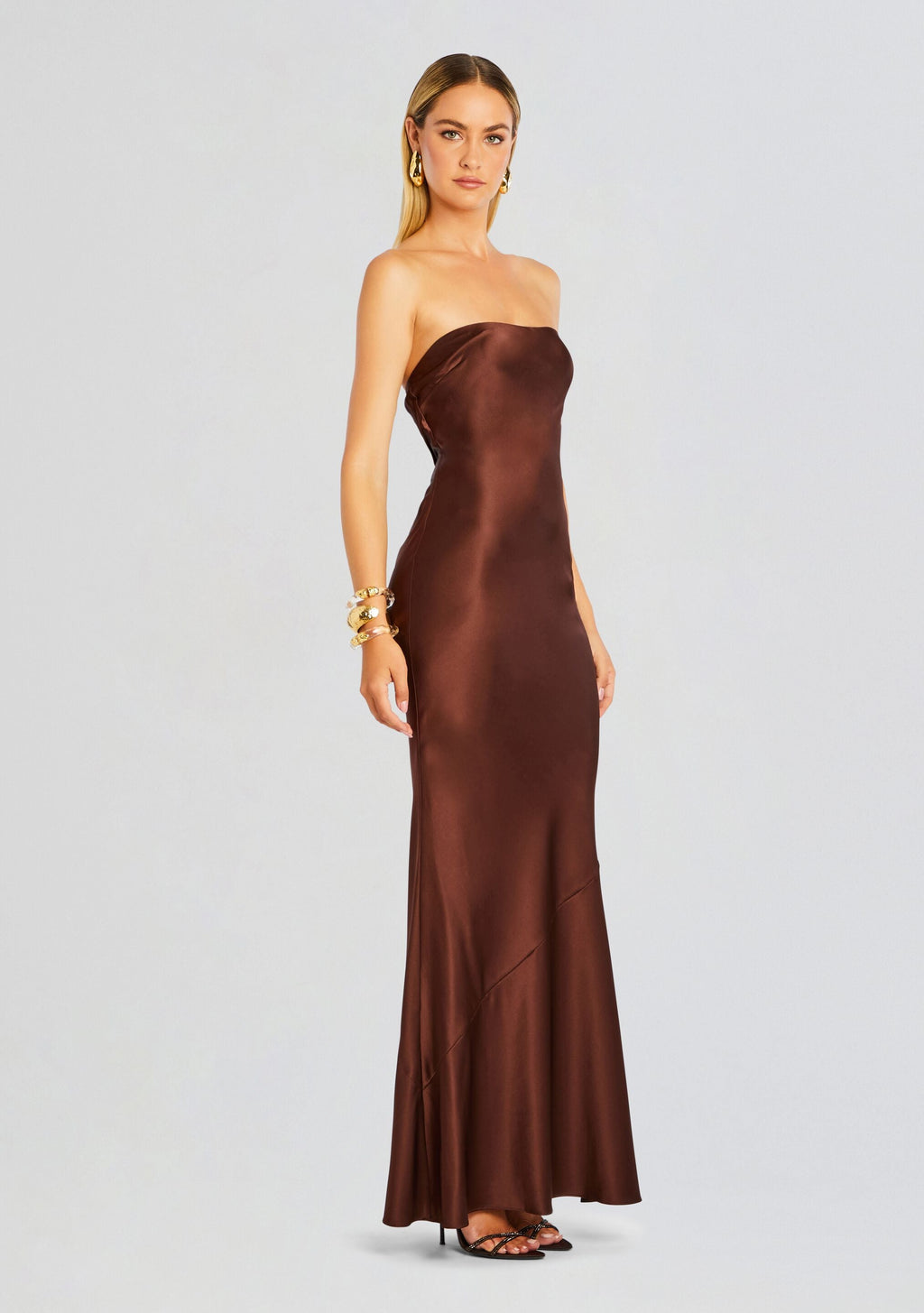 Keaton Silk Dress by retrofête in Earth, product image 4